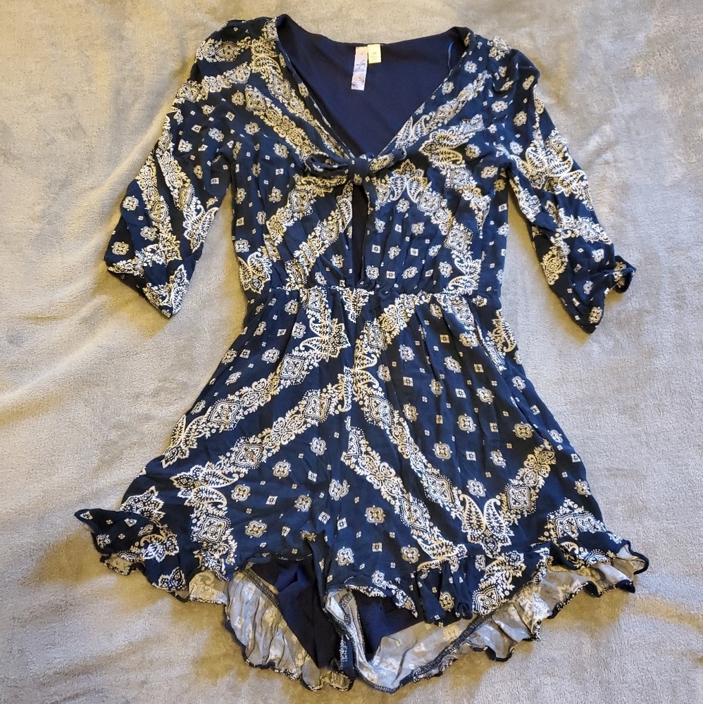 SOLD Tie-front Romper